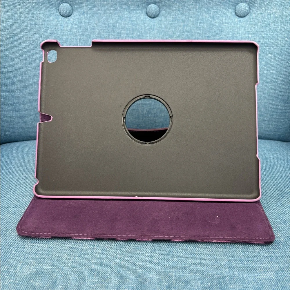 Pink and Black Leopard Rotating Tablet Case for IPAD 5 or 6 (9.7 inch stand)